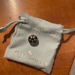 Chamilia Soccer Ball Charm in Black and Silver